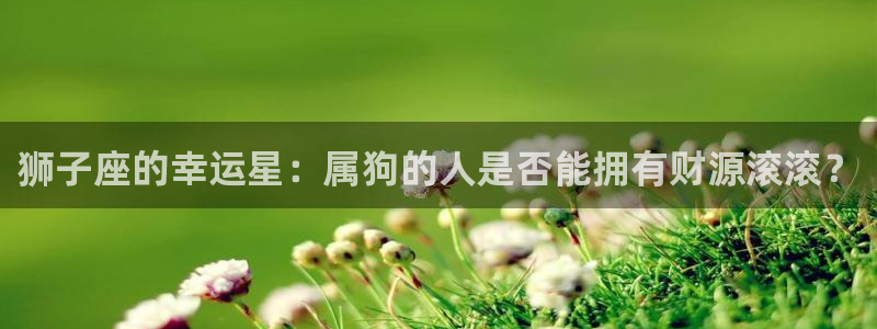 乐发ⅱ2：狮子座的幸运星：属狗的人是否能拥有财源滚滚？